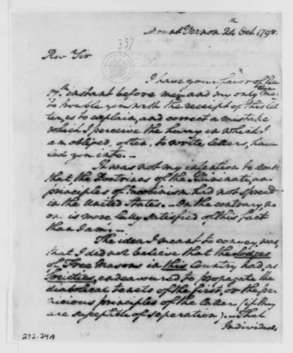 george washington letter to Snyder Oct, 24, 1798