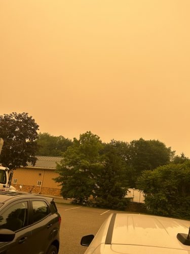 Mysterious orange haze in Upstate NY from Canada fires